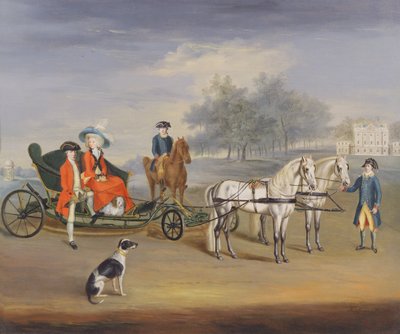 Edward Stratford, 2nd Earl of Aldborough, and His Wife, Anne Elizabeth, in the Grounds of Stratford Lodge, Baltinglass, County Wicklow, Ireland, c.1787 by J. Francis Sartorius